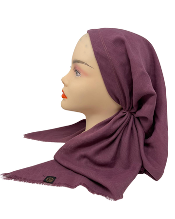 Cherie SP309A-LP Light Plum Adjustable Pre-Tied Open Back Bandanna Myselflingerie.com